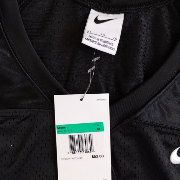 XL Nike Vapor Varsity Football Practice Jersey Shirt Men's 908729-010 - Picture 2 of 8